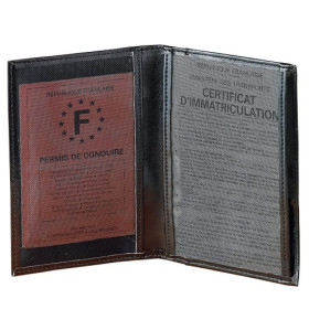 Portefeuille organiseur cuir