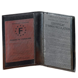 Portefeuille organiseur cuir