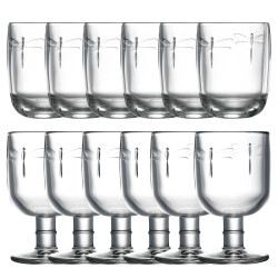 Lot Verres libellules