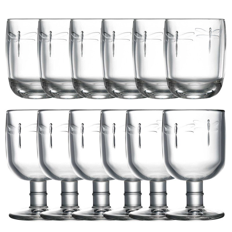 Lot Verres libellules