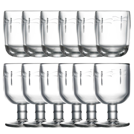 Lot Verres libellules