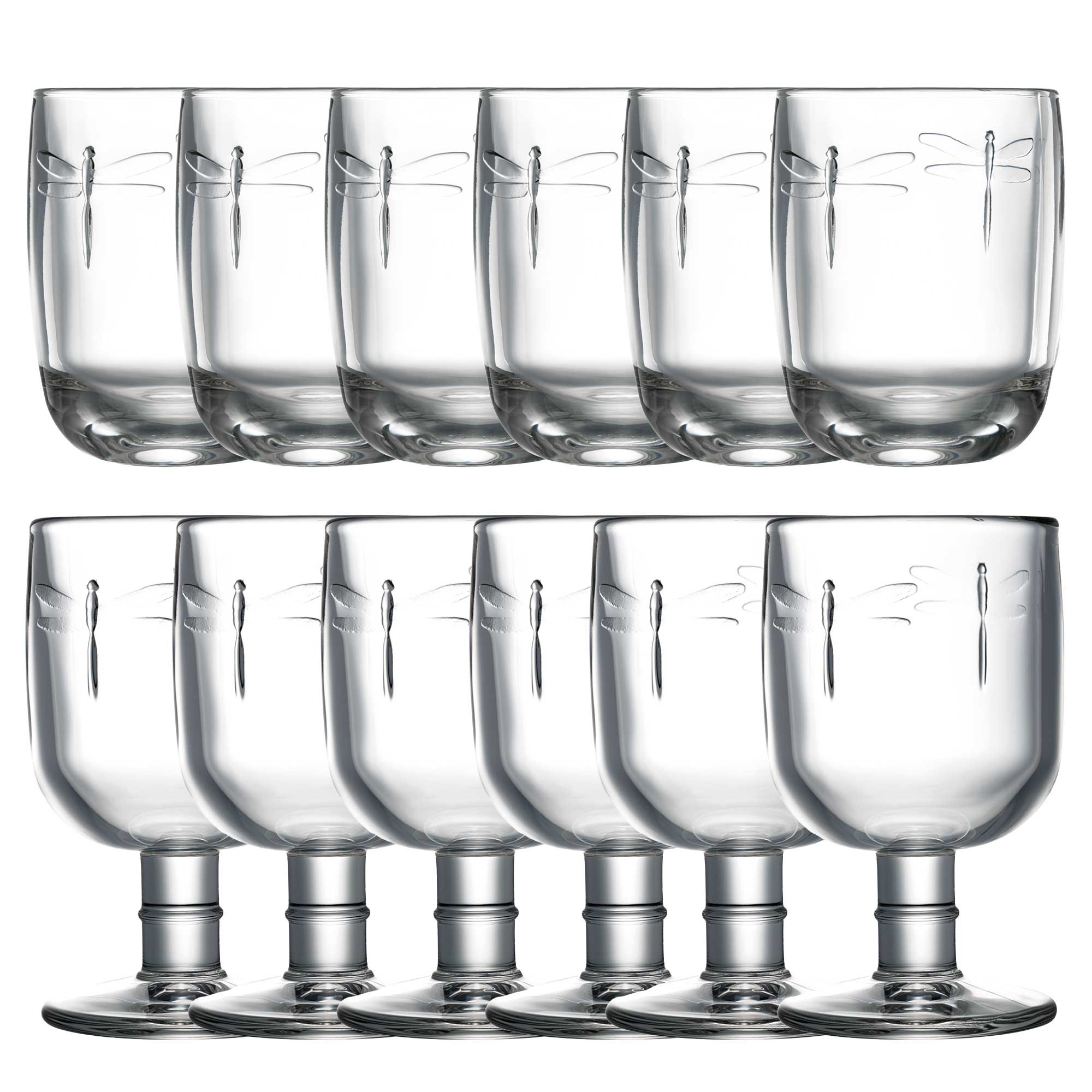 Lot Verres libellules