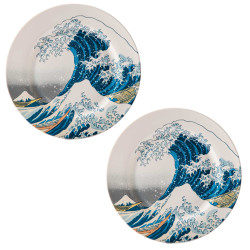 Assiettes La Grande Vague -...