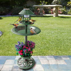 Pagode à oiseaux solaire