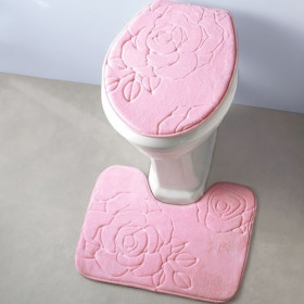 Ensemble tapis W.C. Roseraie, par l’Homme Moderne.