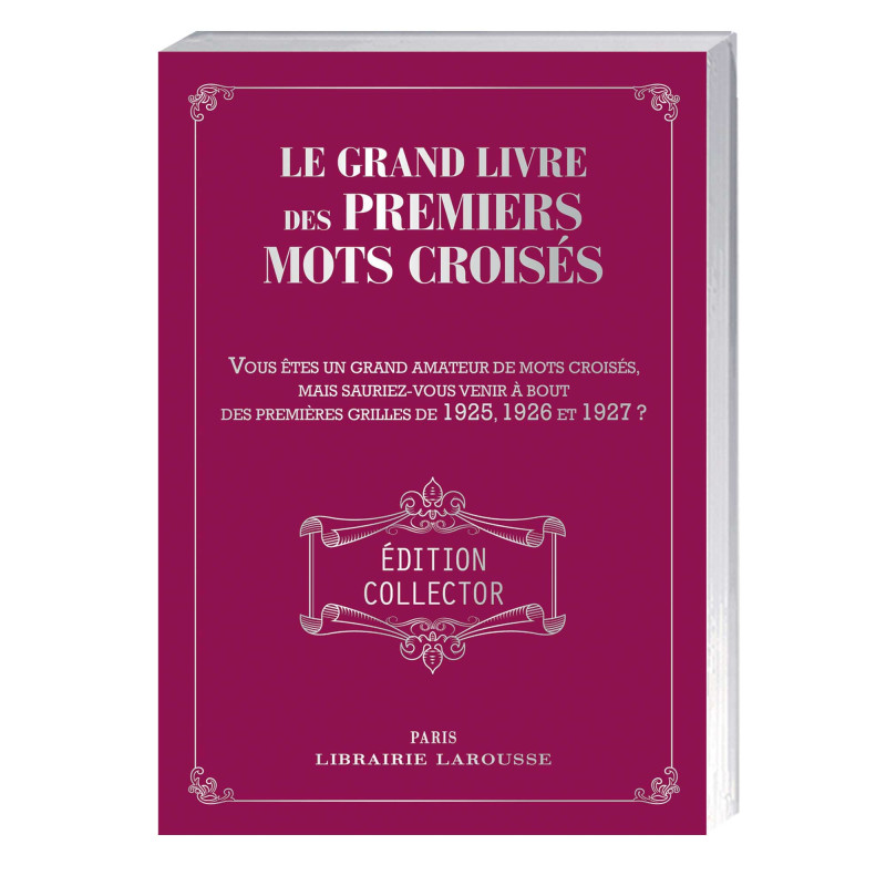 Le Grand livre des Premiers Mots croisés