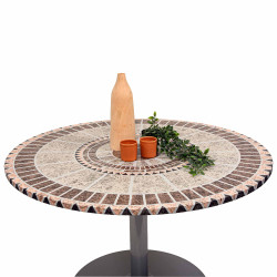 Toile cirée "Mosaïque" ronde