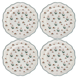 Les quatre assiettes à dessert Herbier du Paradis