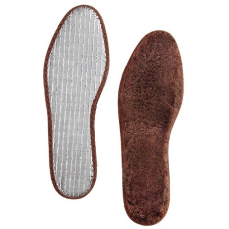 Semelles laine & aluminium - la paire