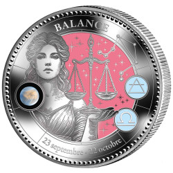 Pièce de collection Astrologie - Balance