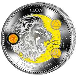 Pièce de collection Astrologie - Lion