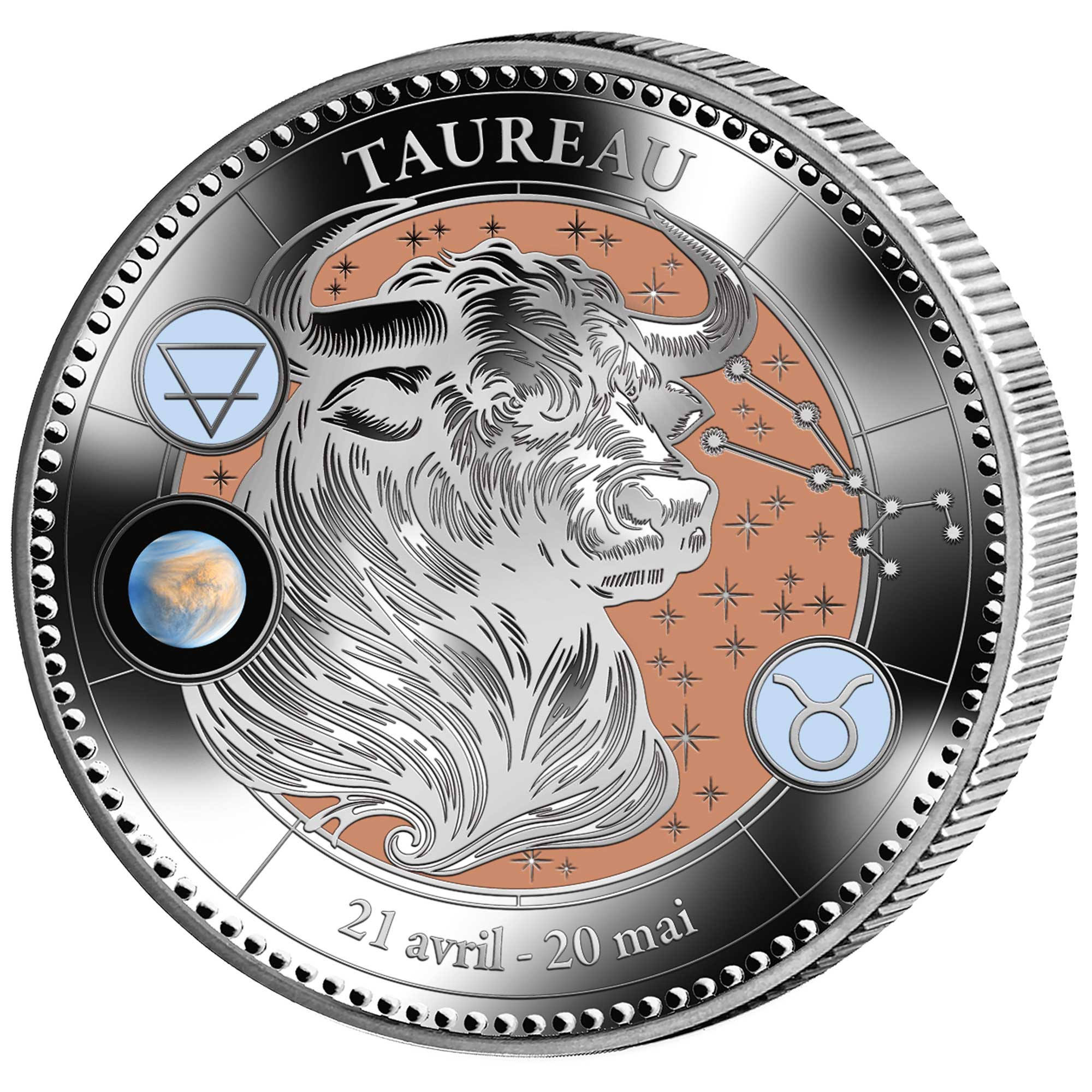 Pièce de collection Astrologie - Taureau