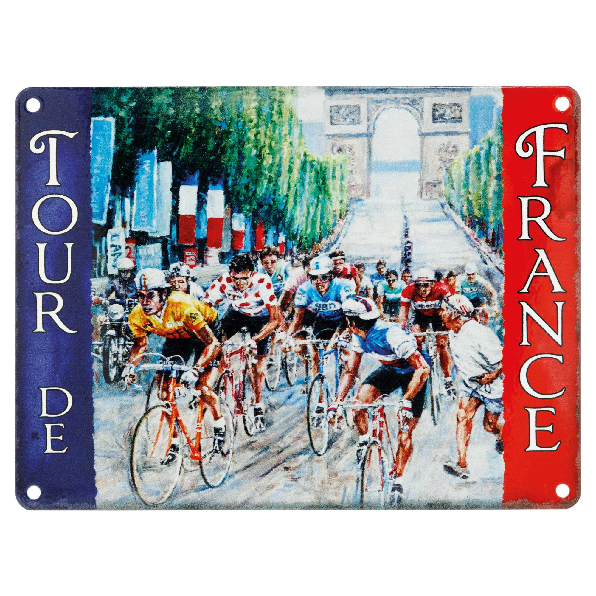 PLAQUE MÉTAL vélo cyclisme course tour de France 30 X 20 CM