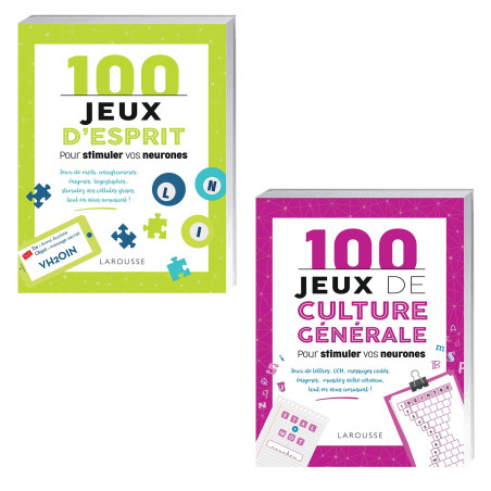 100 jeux d’esprit pour stimuler vos neurones + 100 Jeux de culture générale pour stimuler vos neurones