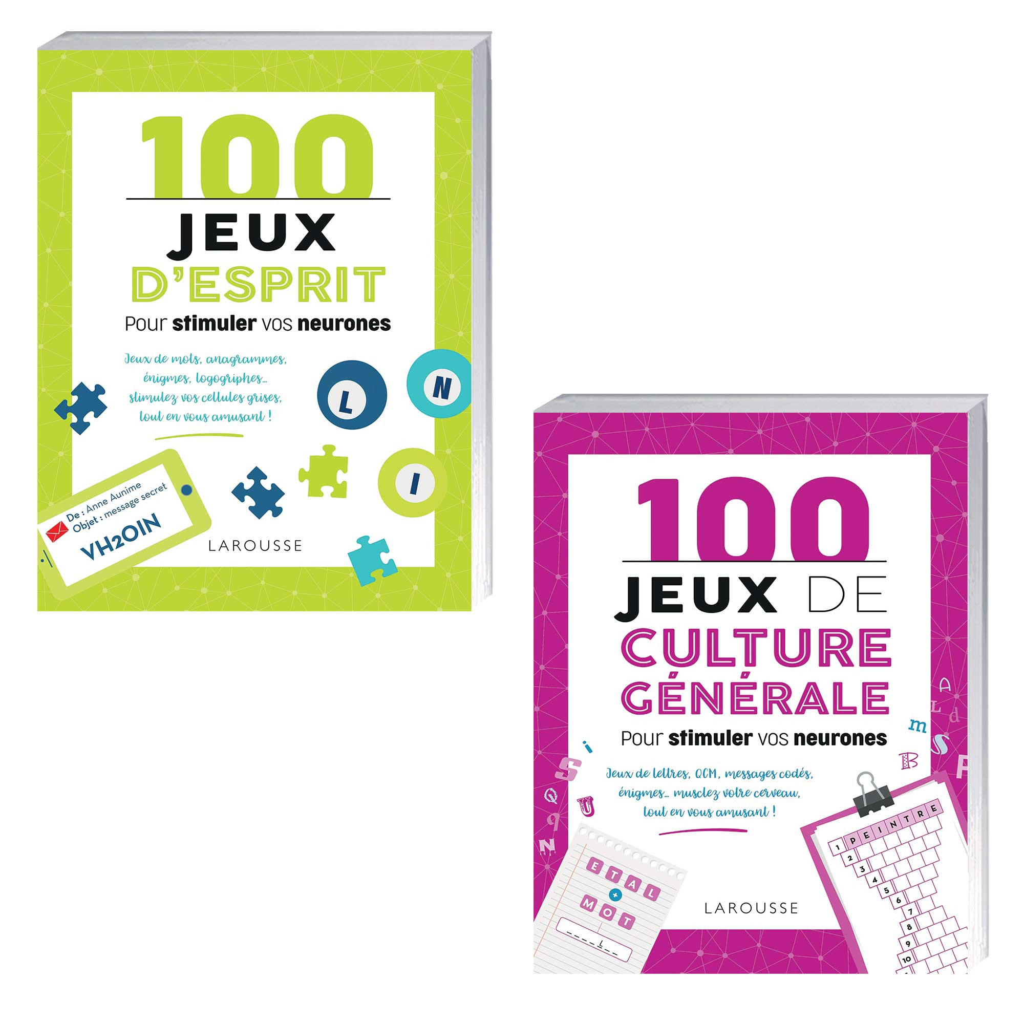 100 jeux d’esprit pour stimuler vos neurones + 100 Jeux de culture générale pour stimuler vos neurones