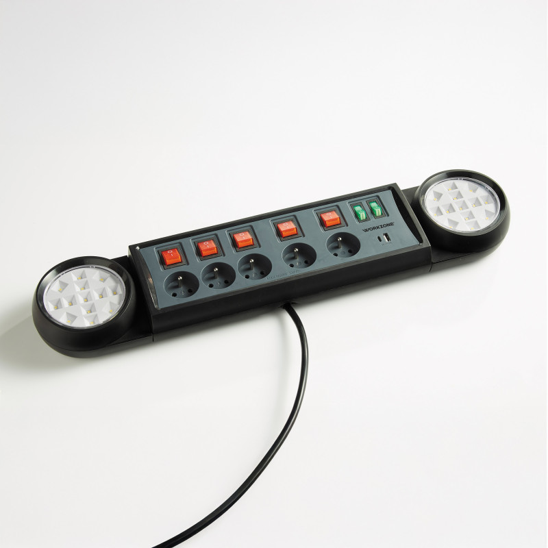 Multiprise avec éclairage