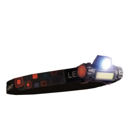 Torche frontale double LED, par l’Homme Moderne.