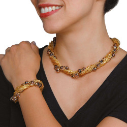 Parure rivière de perles...