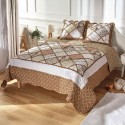 Couvre-lit patchwork Moka + Les 2 taies OFFERTES