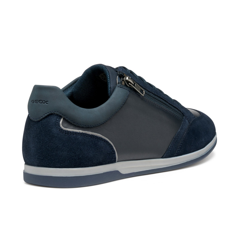 Baskets Geox Respira Garçons - Haute Taille En Toile - Modèle Breeda L - Orange/gris - Neuf Sans Emballage