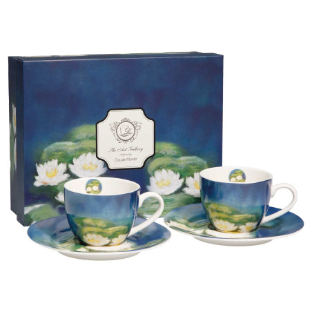 Les deux tasses à café Nymphéas de Monnet