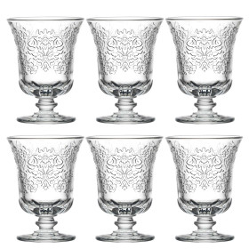 Les 6 verres à eau, par l’Homme Moderne.