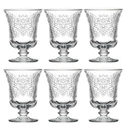 Les 6 verres à eau