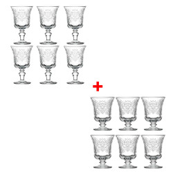 6 verres à eau  + 6 verres...