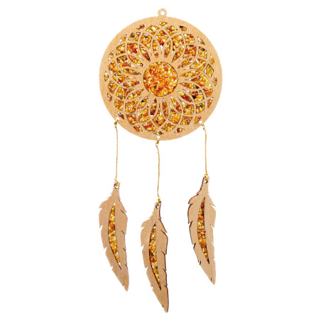 L’attrape-rêves ambre et bouleau