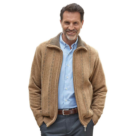 Gilet-blouson velours