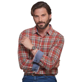 Chemise érable, Encolure : 39/40, Couleur : Orange, par l’Homme Moderne.