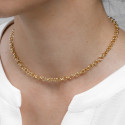 Collier maille plaquée or