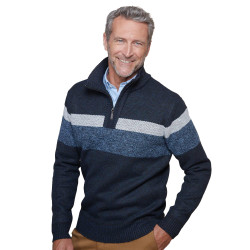 Pull zippé thermo-polaire