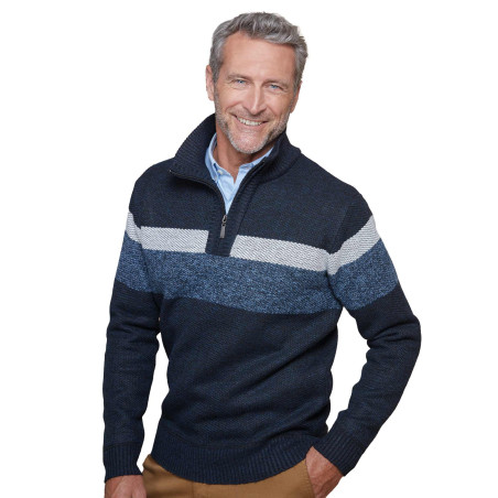 Pull zippé thermo-polaire