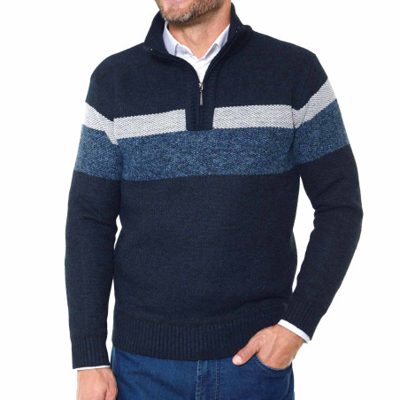 Pull zippé thermo-polaire