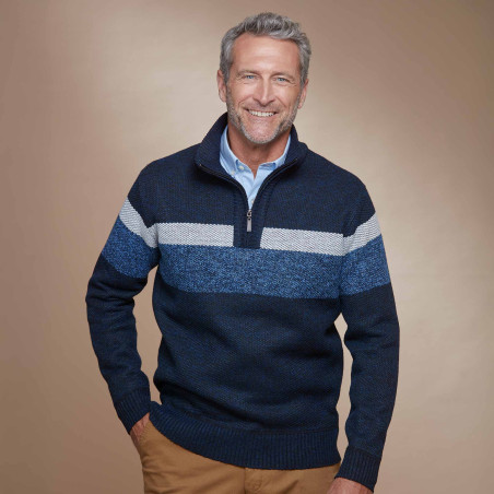 Pull zippé thermo-polaire