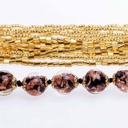 Bracelet rivière de perles Murano