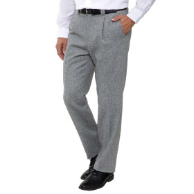 Pantalon tweed laine, Taille : 42, Couleur : Gris, par l’Homme Moderne.