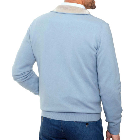 Pull zippé lambswool