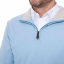 Pull zippé lambswool