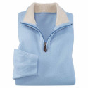 Pull zippé lambswool