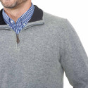 Pull zippé lambswool