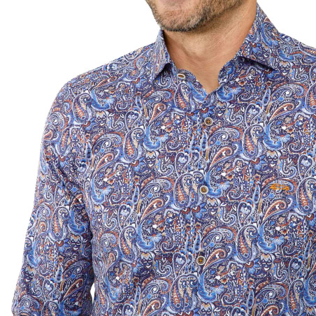 Chemise imprimé ramages