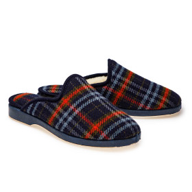 Mules fourrés laine, Pointure : 40, Couleur : Bleu, par l’Homme Moderne.