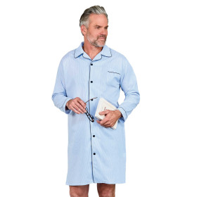 Chemise de nuit ciel, Tour de poitrine : M (96/100), Couleur : Ciel, par l’Homme Moderne.