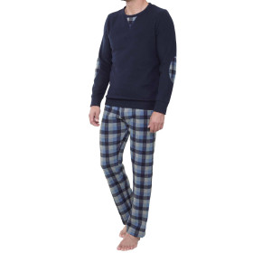 Pyjama polaire, Tour de poitrine : M (96/100), Couleur : Marine, par l’Homme Moderne.