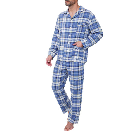 Pyjama carreaux flanelle
