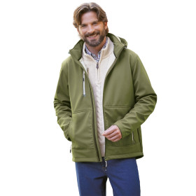 Blouson Soft-Shell, Tour de poitrine : M (96/100), Couleur : Kaki, par l’Homme Moderne.