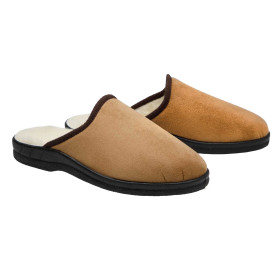 Mules fourrées laine, Pointure : 41, Couleur : Marron, par l’Homme Moderne.