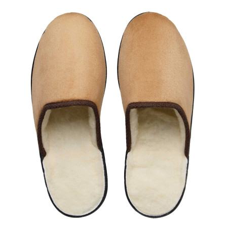 Mules fourrées laine